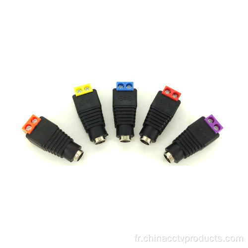 5.5 * 2.1mm CCTV femelle Connector Alimentation